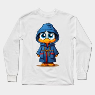 Cute cartoon duck in pajamas Long Sleeve T-Shirt